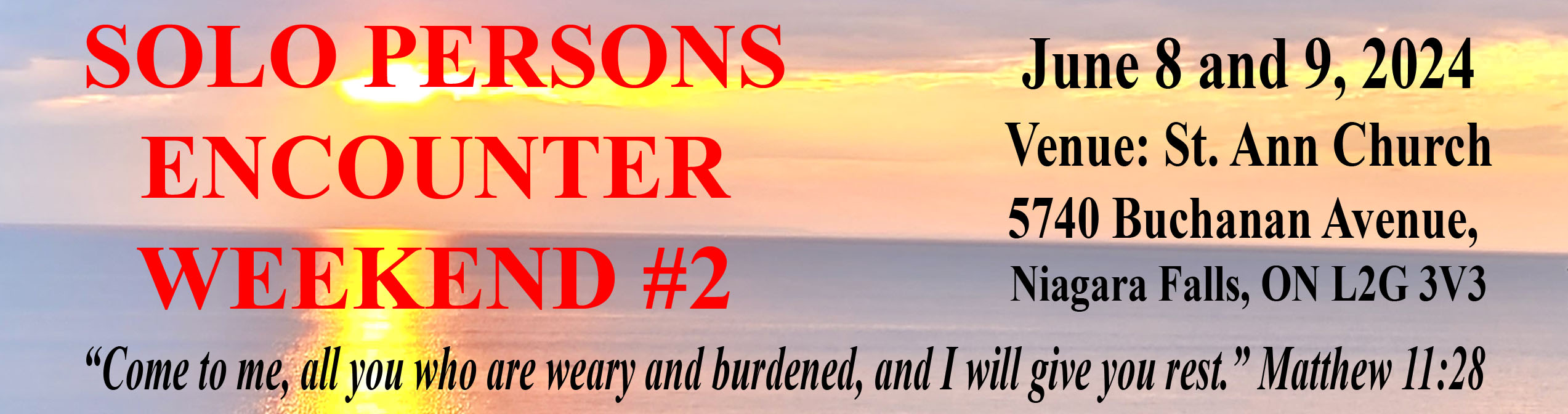Solo Persons Encounter Weekend #2